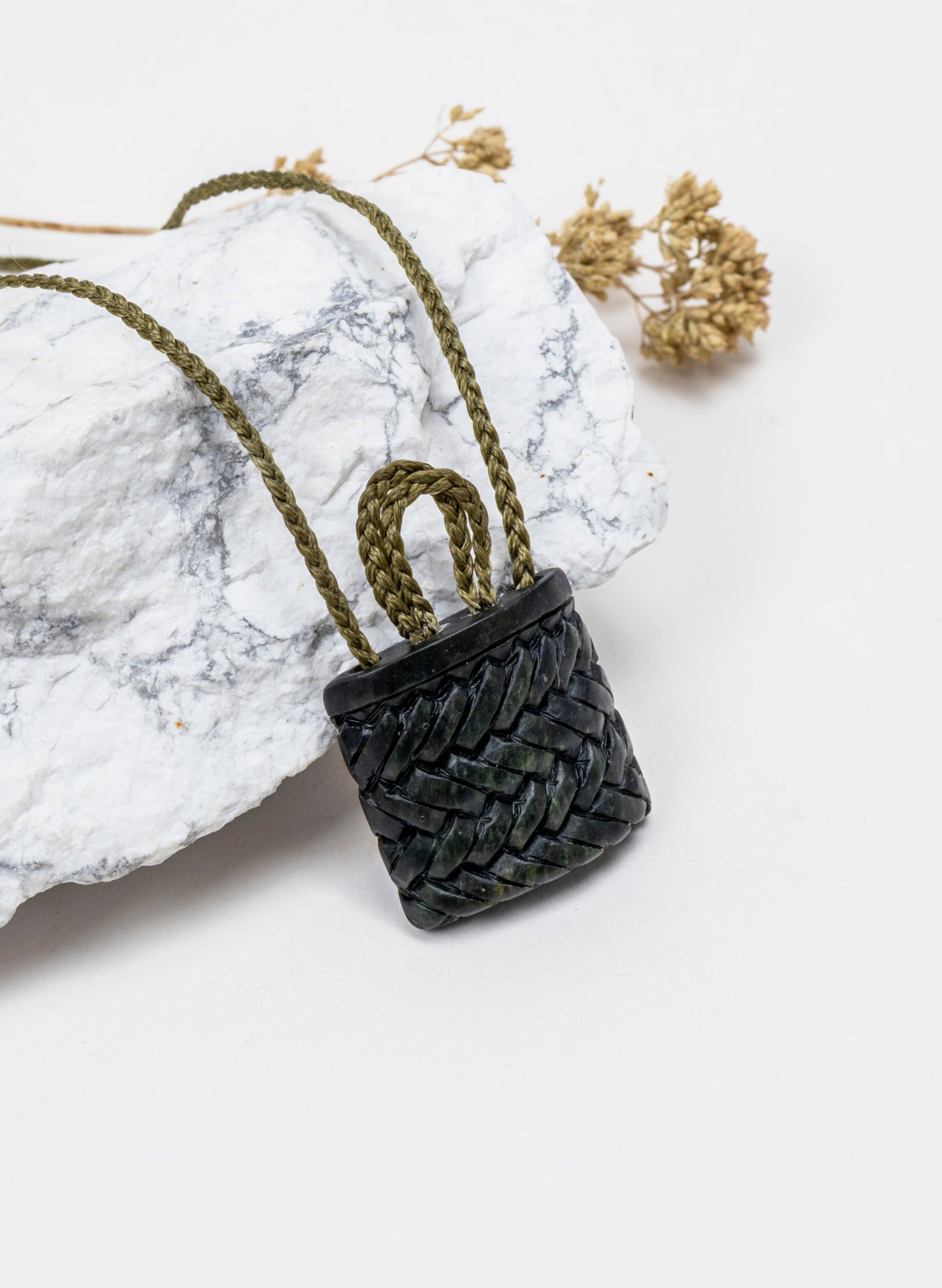 Small Pounamu Kete Pendant