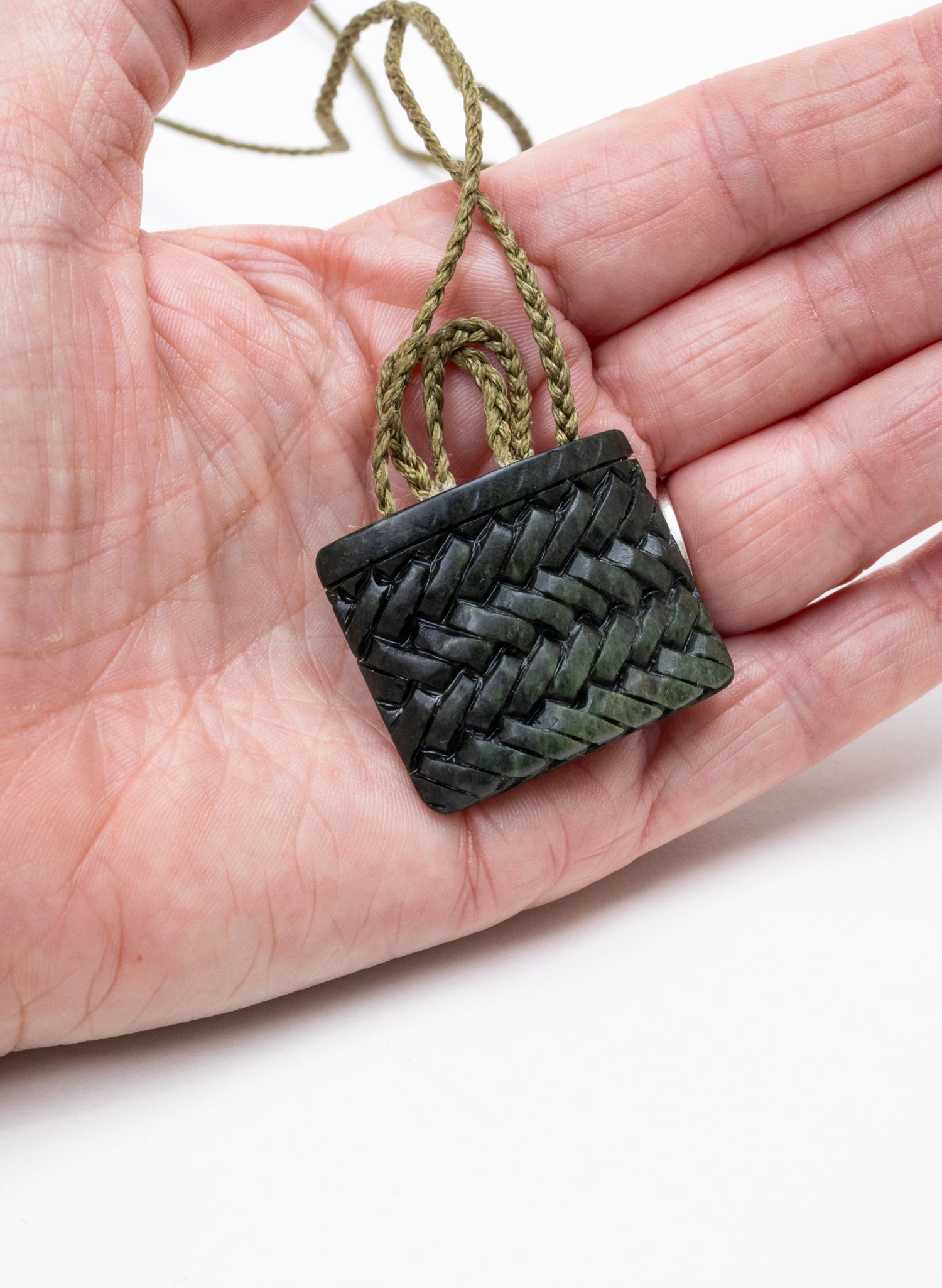 Small Pounamu Kete Pendant