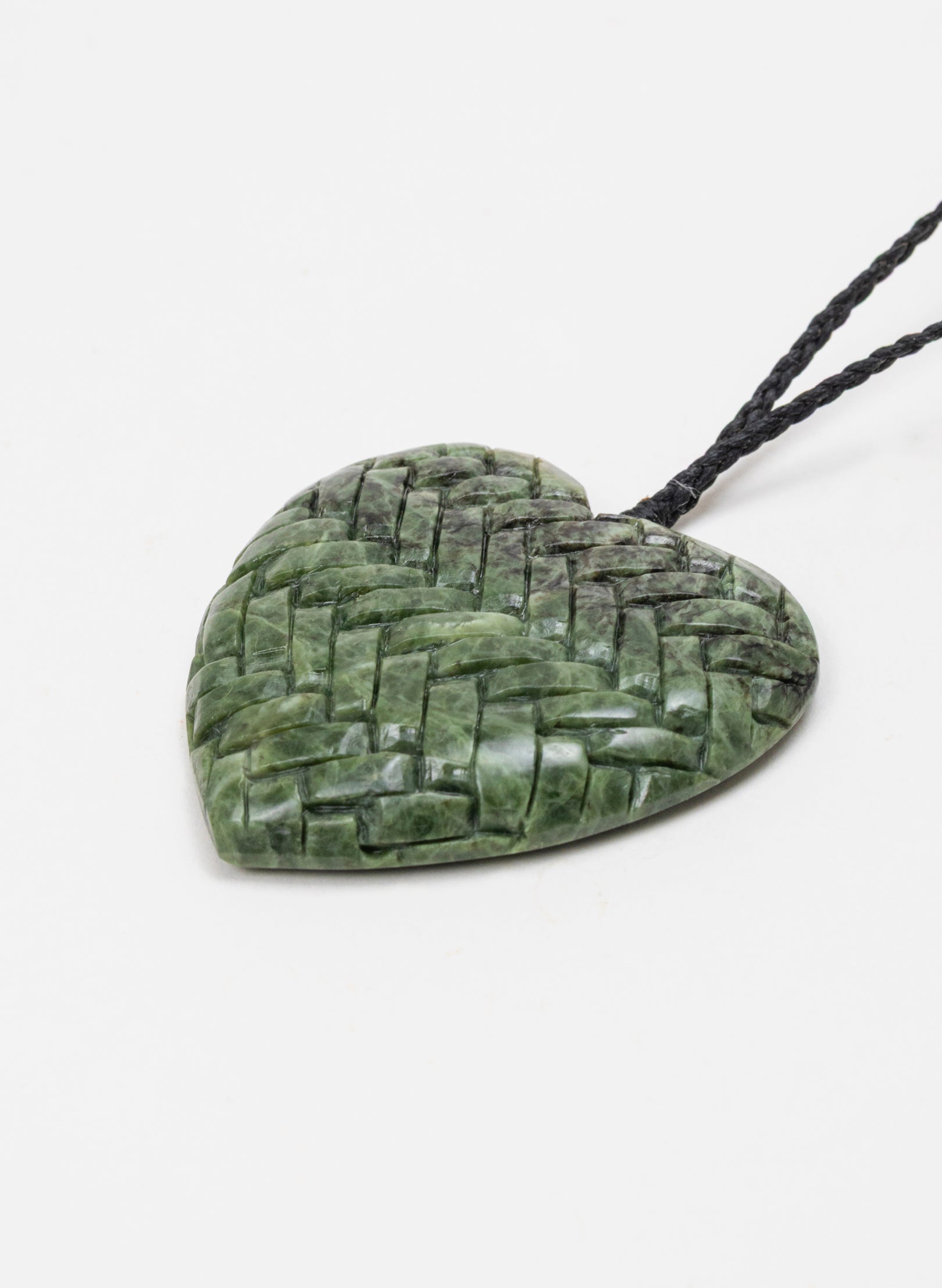 Pounamu Woven Heart Pendant