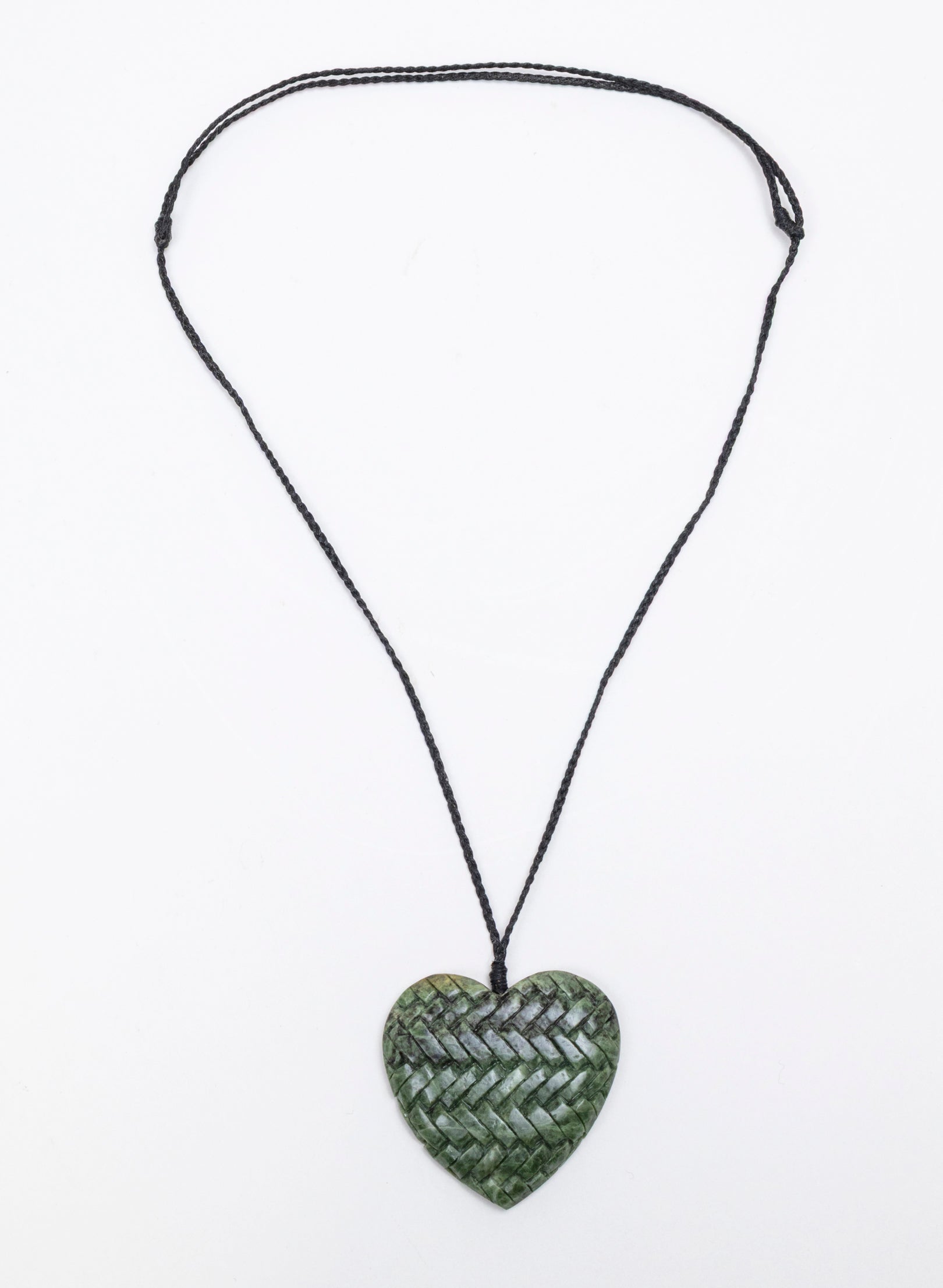 Pounamu Woven Heart Pendant
