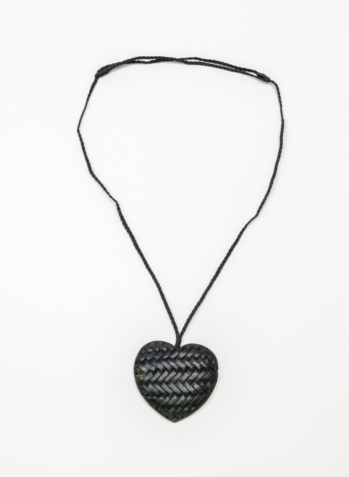 Pounamu Woven Heart Pendant