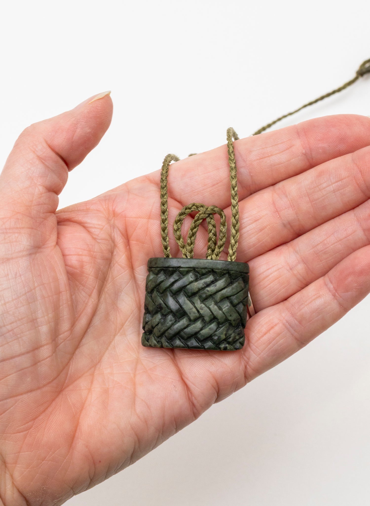 Small Pounamu Kete Pendant