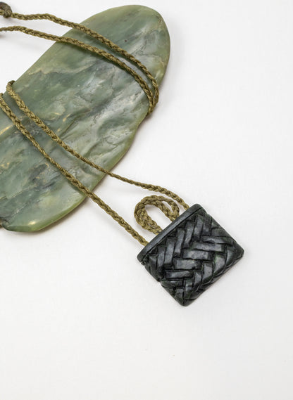 Small Pounamu Kete Pendant