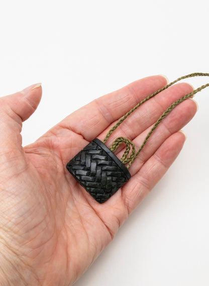 Small Pounamu Kete Pendant