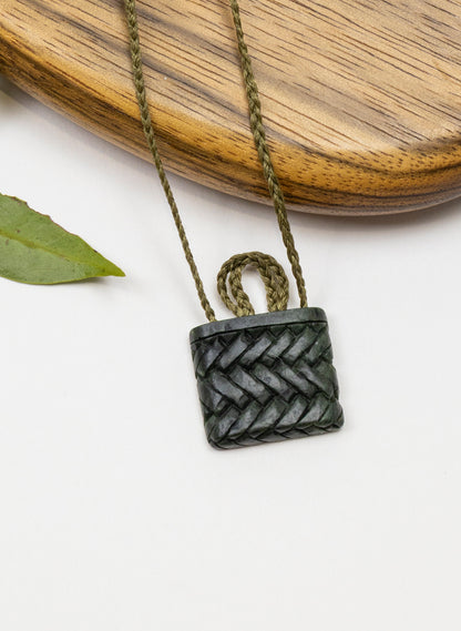 Small Pounamu Kete Pendant