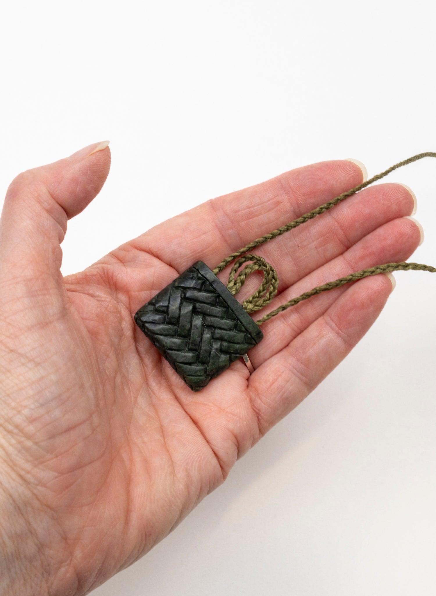 Small Pounamu Kete Pendant