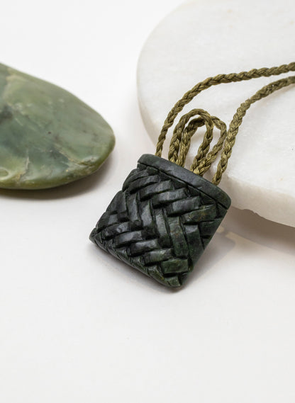 Small Pounamu Kete Pendant