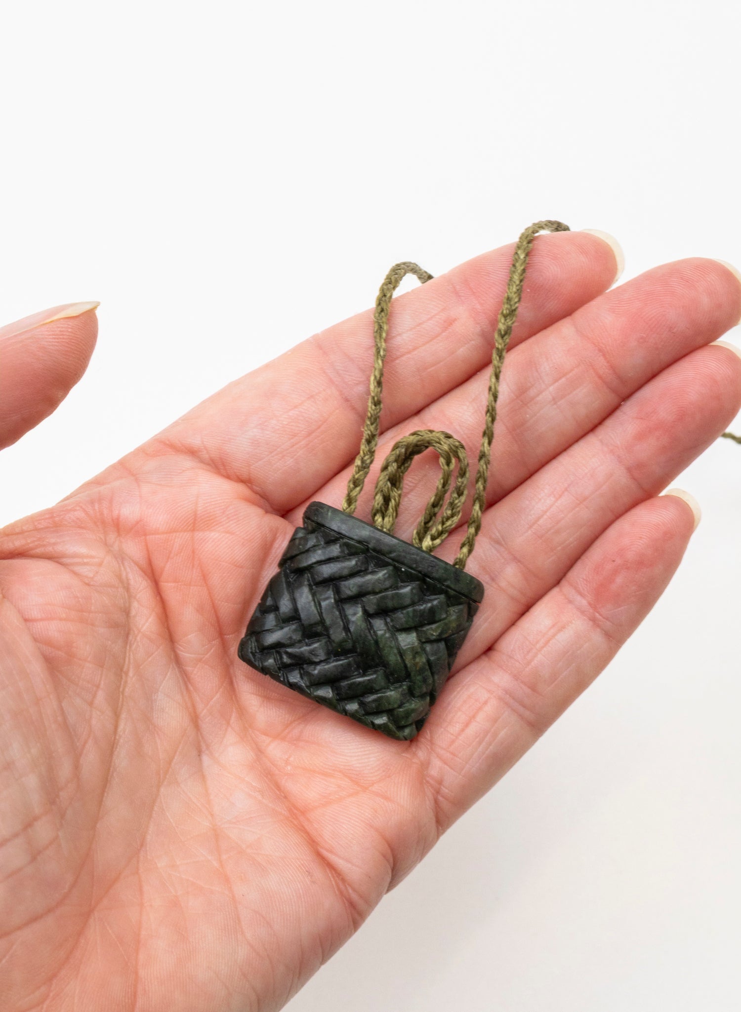 Small Pounamu Kete Pendant