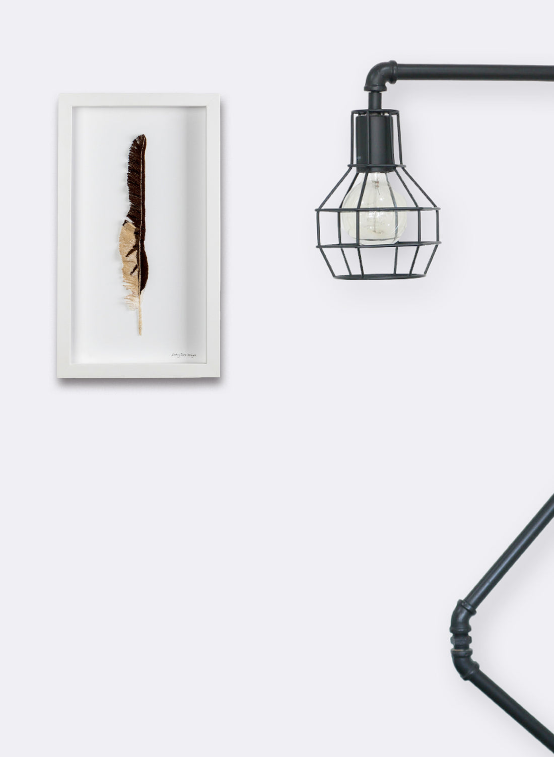 Harrier Hawk Feather 3D Embroidery