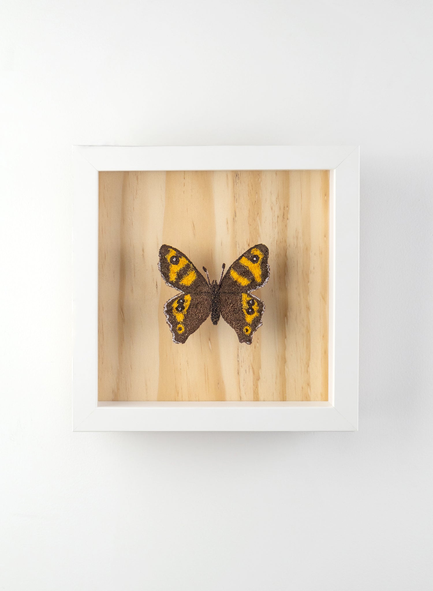 NZ Forest Ringlet Butterfly - 3D Embroidery
