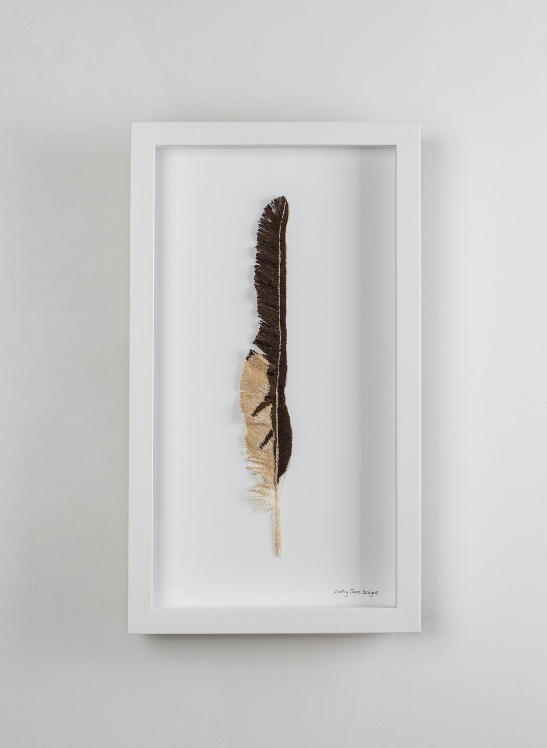 Harrier Hawk Feather 3D Embroidery