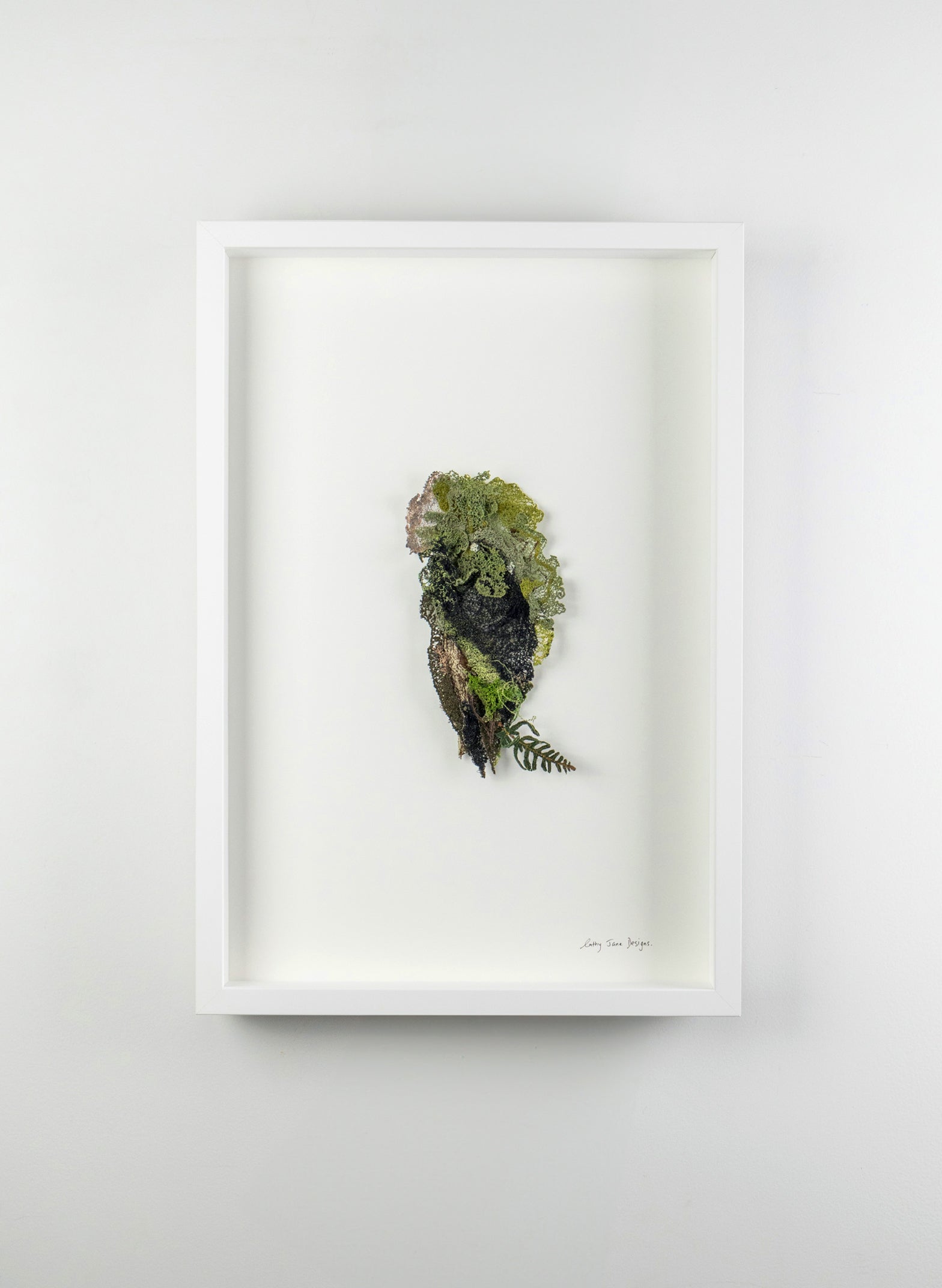 Layers of Lichen - 3D Embroidery