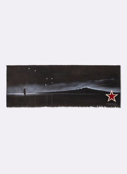Rangitoto Greeting Flag 25-815 - Brown / Black