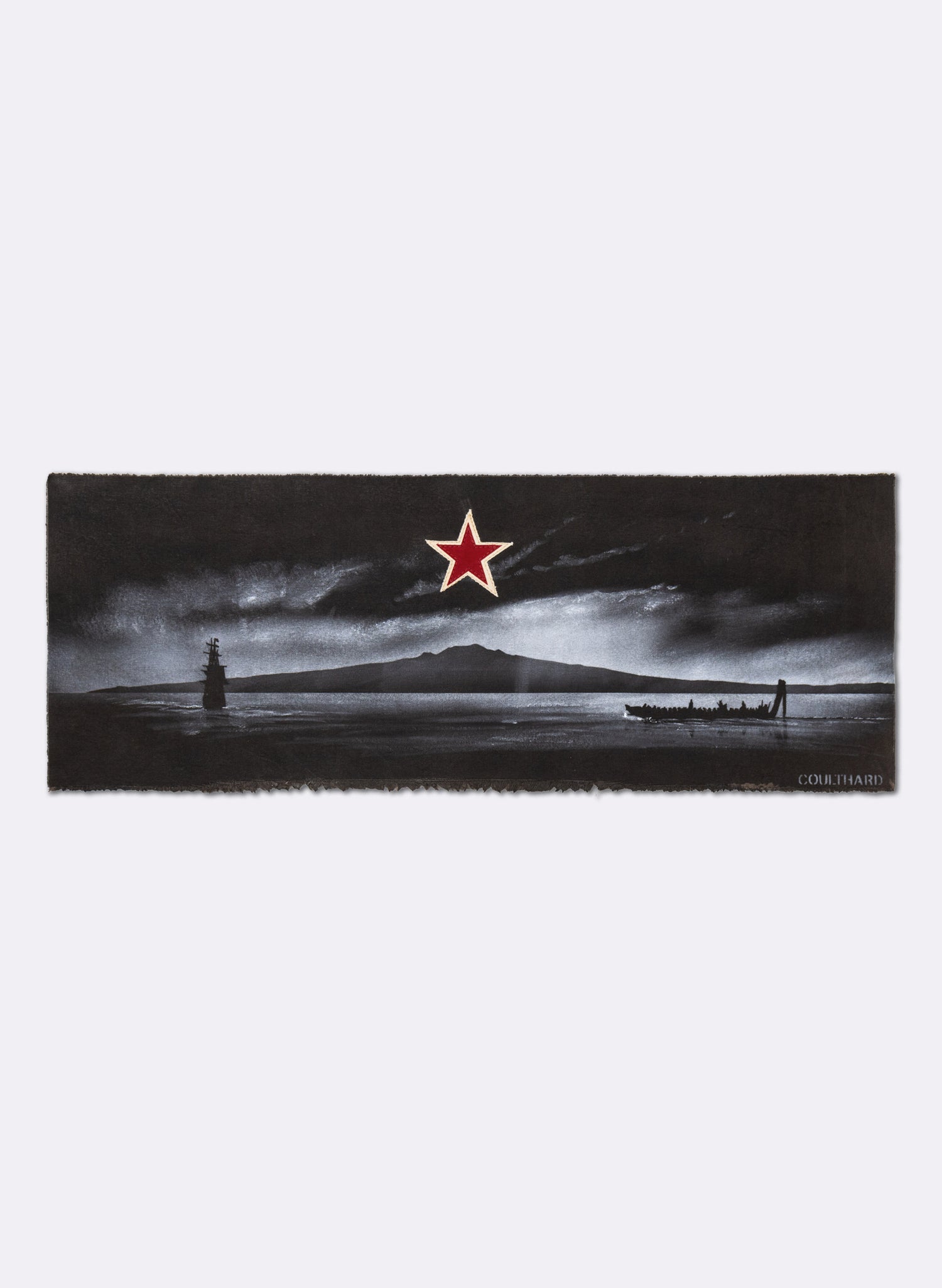 Rangitoto Greeting Flag 25-814 - Brown / Black