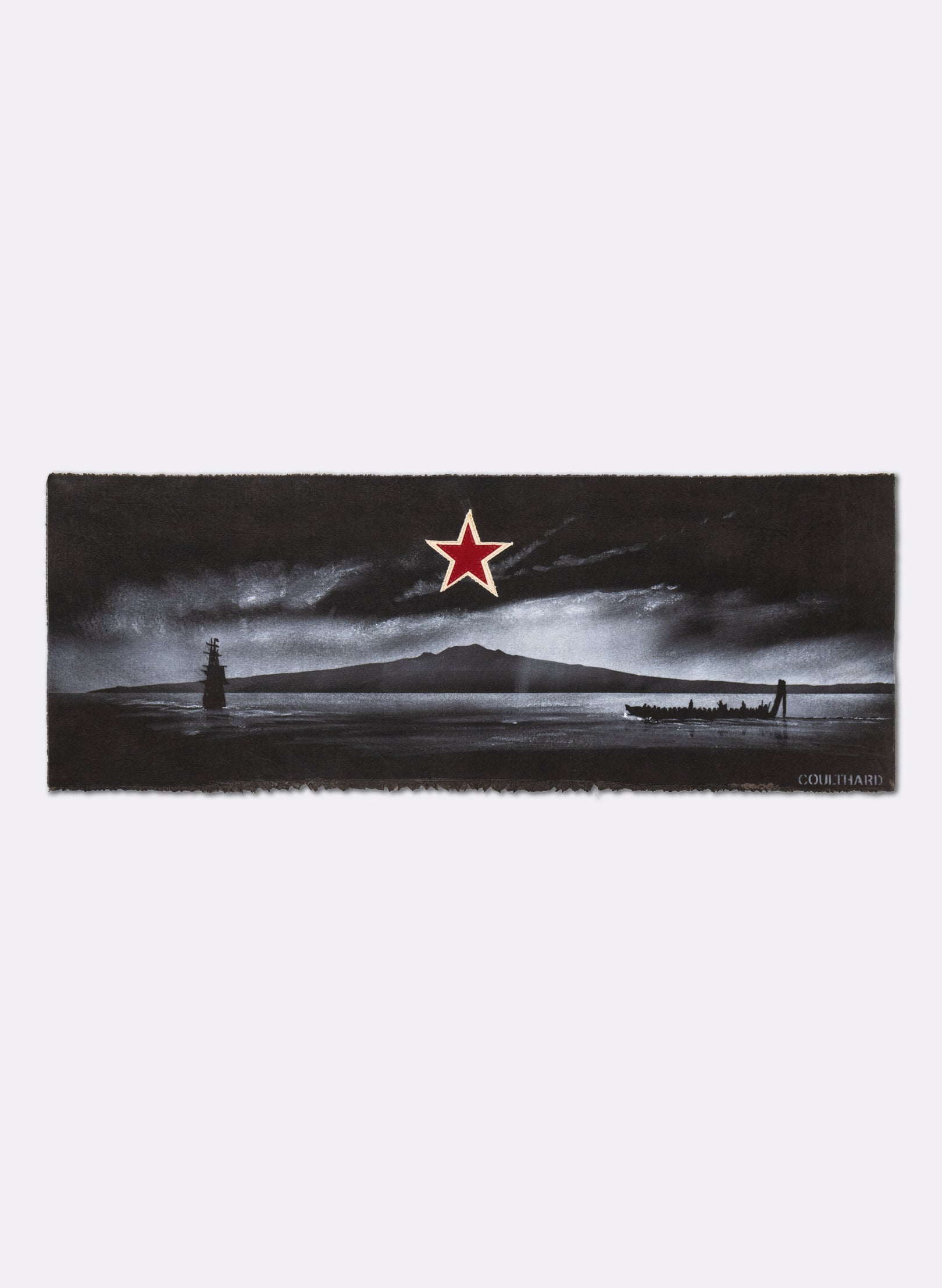 Rangitoto Greeting Flag 25-814 - Brown / Black