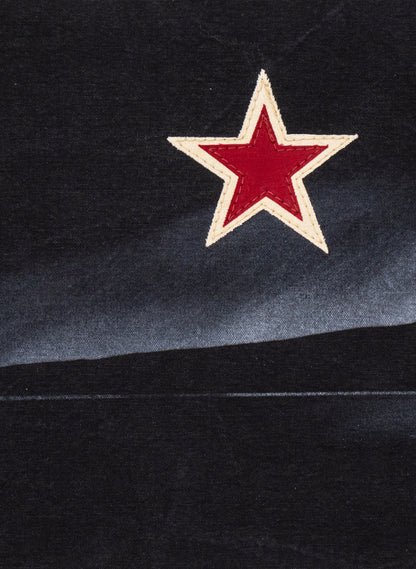 Black Rangitoto Waka and Matariki  Flag 25-817 - Black