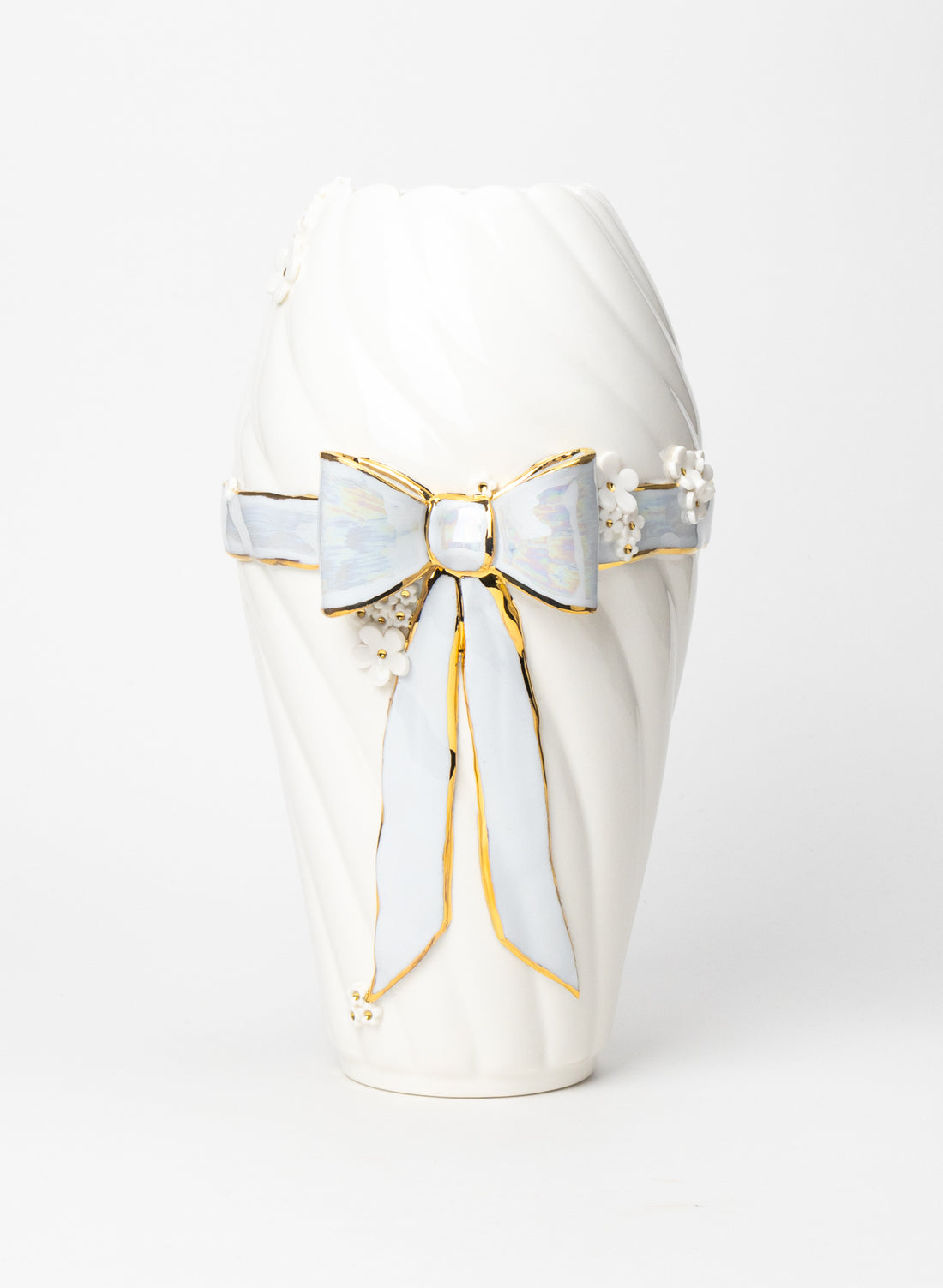 XXL Twist Vase with Bow