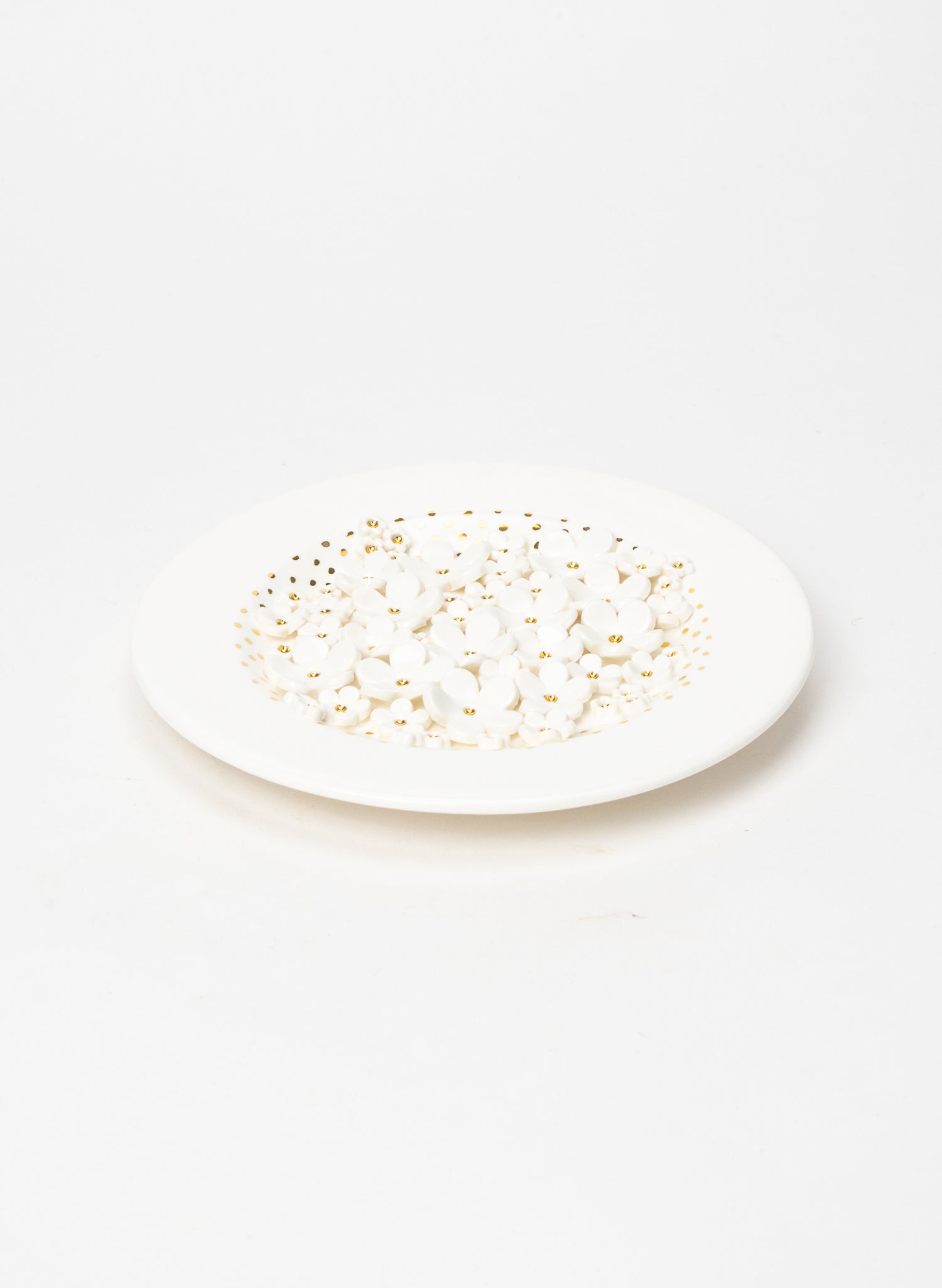 Small Round Flower Wall Plate