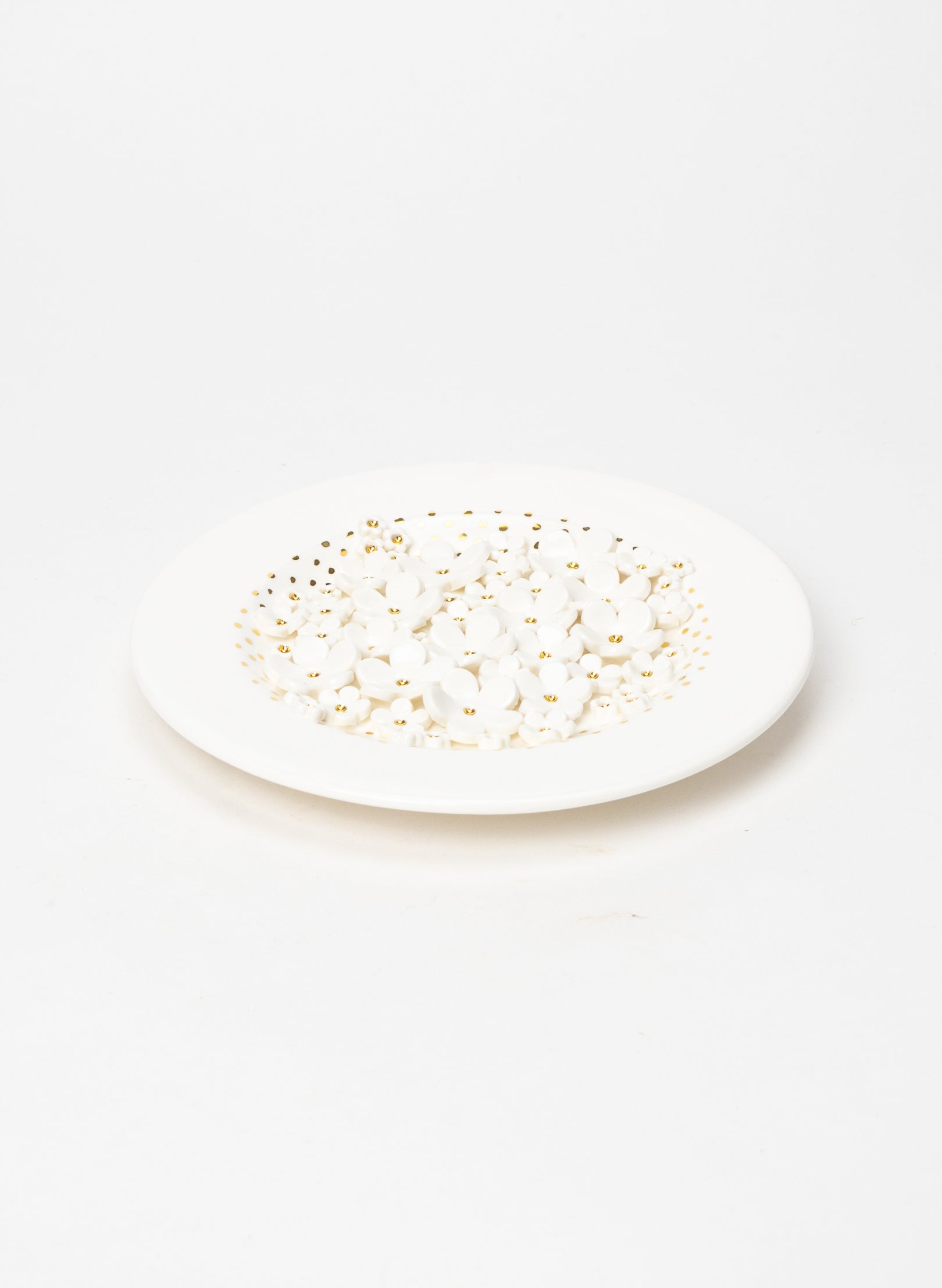 Small Round Flower Wall Plate
