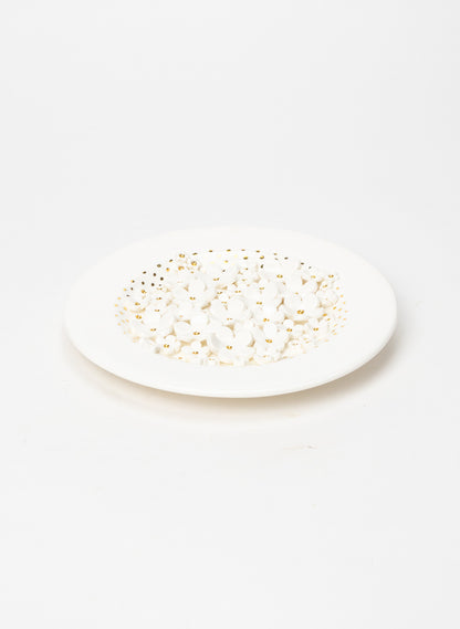 Small Round Flower Wall Plate