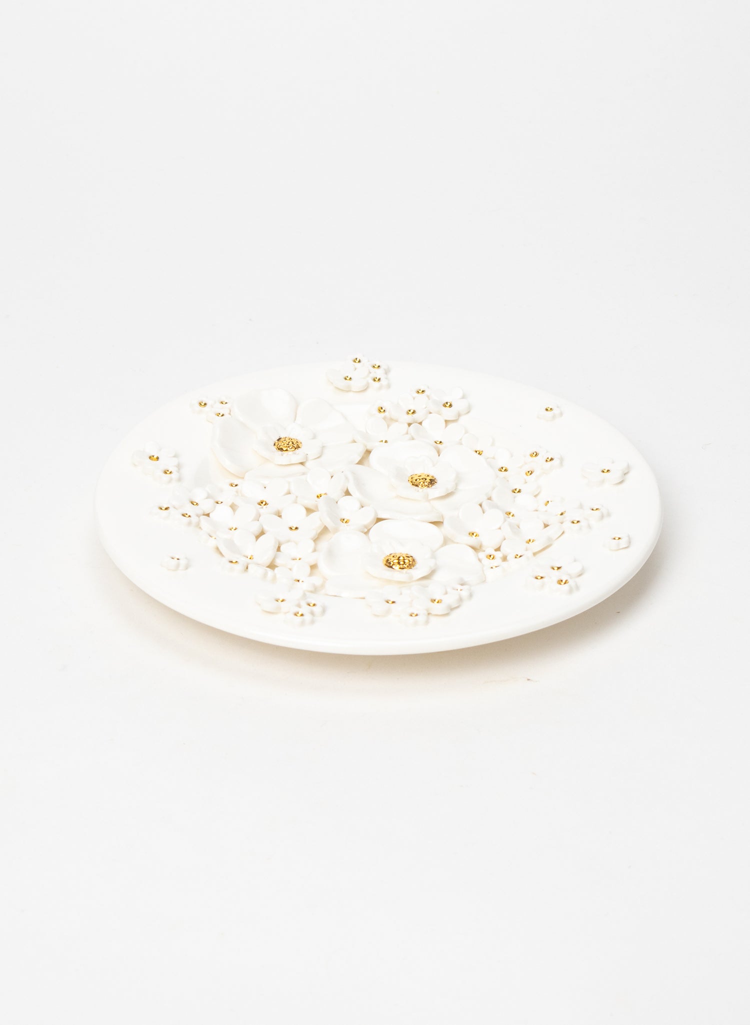 Small Round Flower Wall Plate