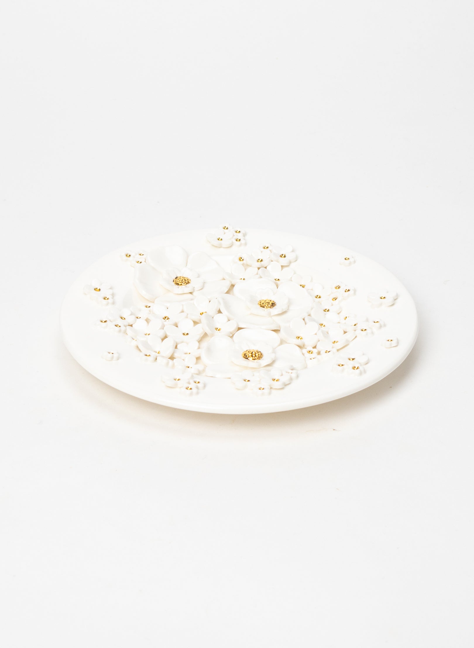 Small Round Flower Wall Plate