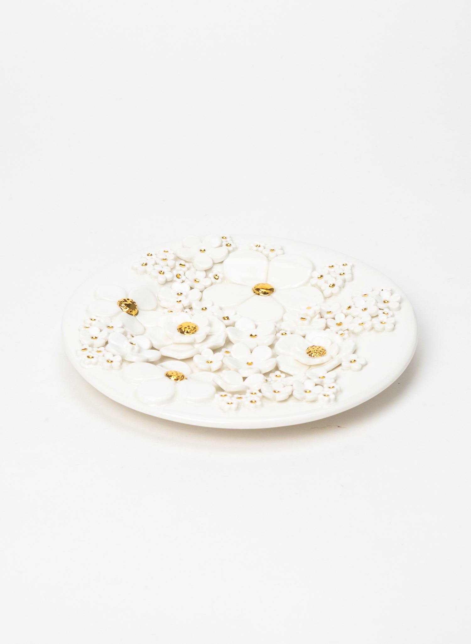 Small Round Flower Wall Plate