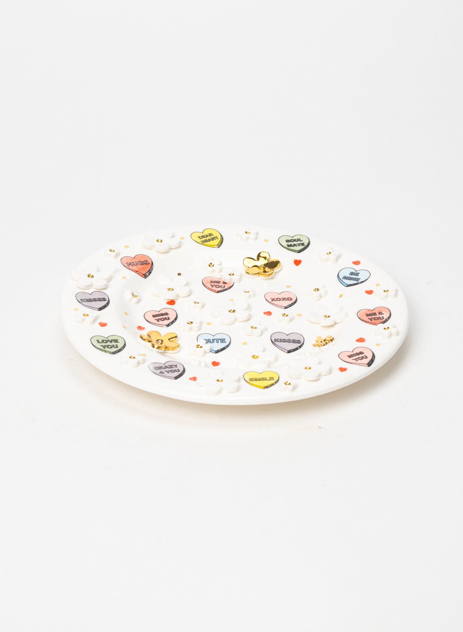 Small Round Flower Wall Plate