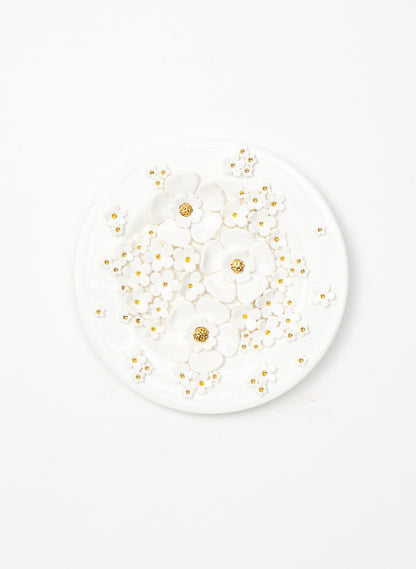 Small Round Flower Wall Plate
