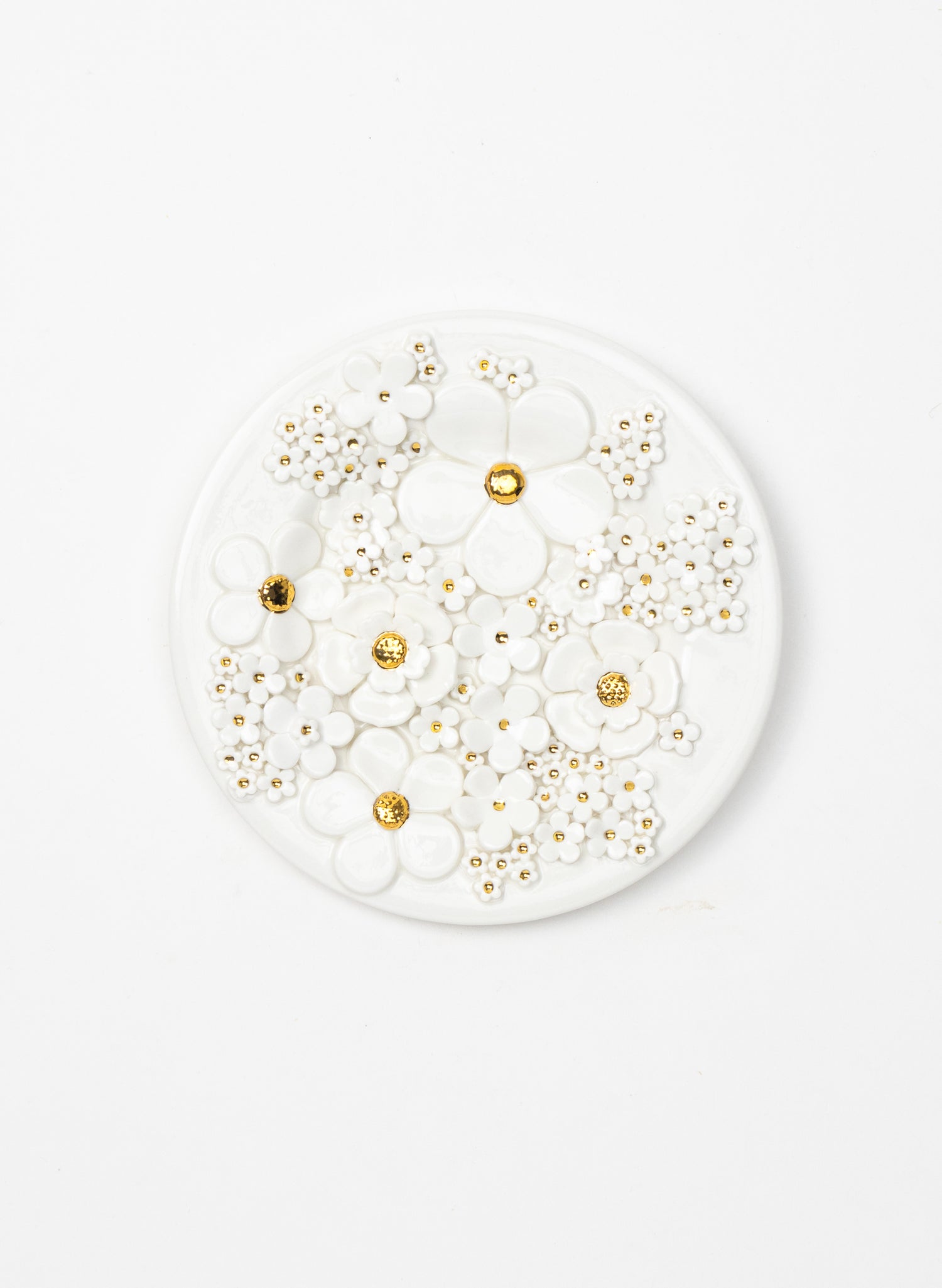 Small Round Flower Wall Plate