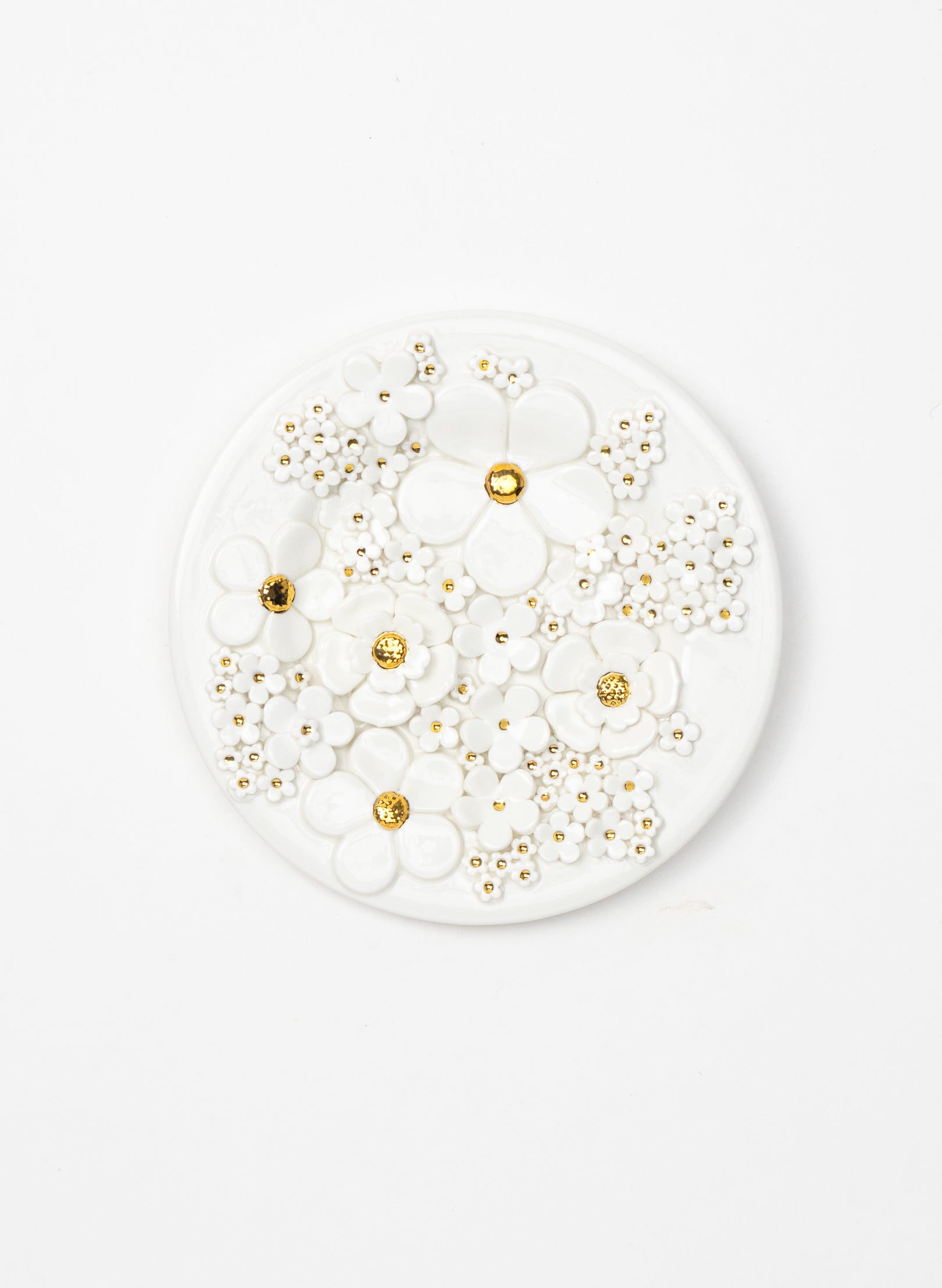 Small Round Flower Wall Plate