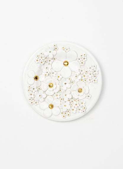 Small Round Flower Wall Plate
