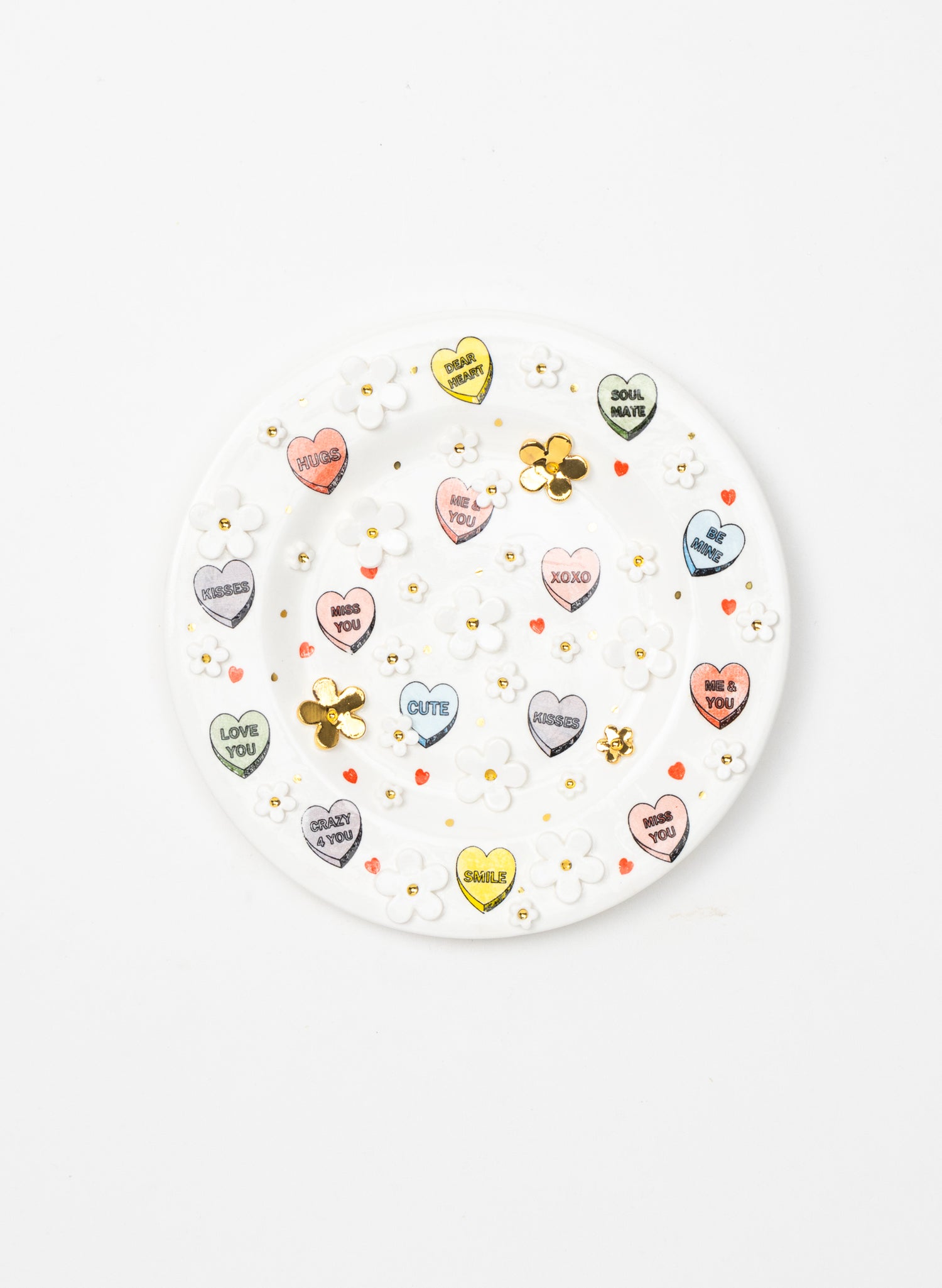 Small Round Flower Wall Plate