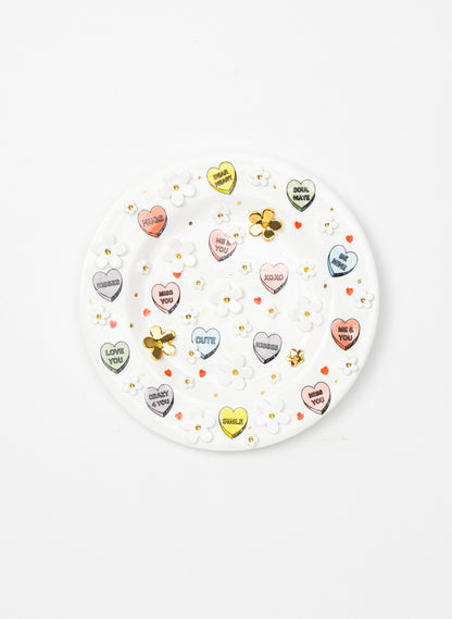 Small Round Flower Wall Plate