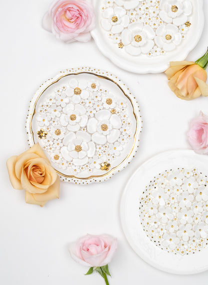 Small Round Flower Wall Plate
