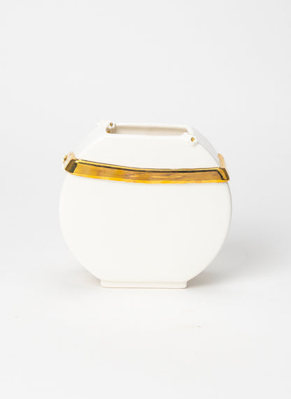 Small Deco Vase with a Golden Bow