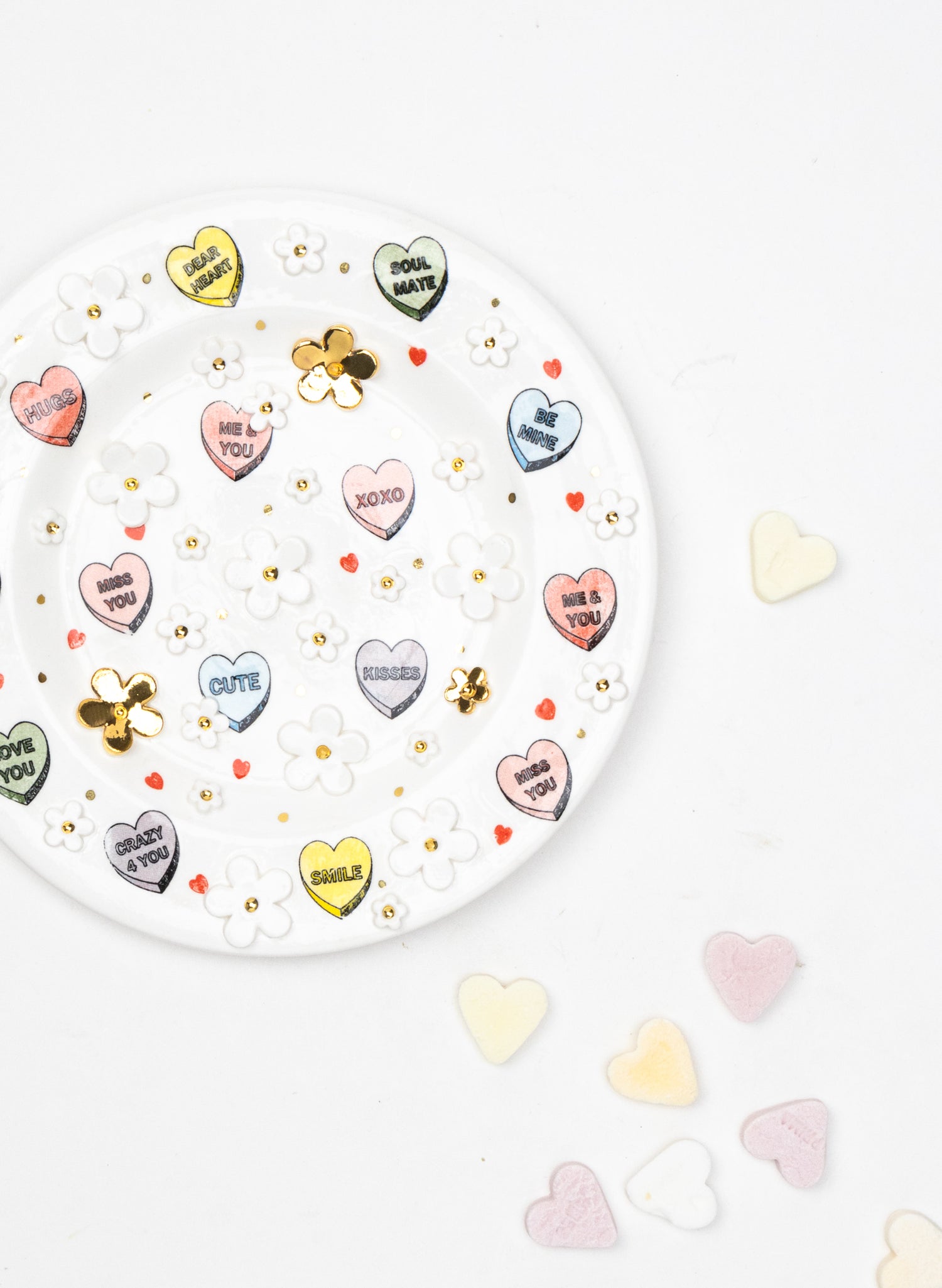 Small Round Flower Wall Plate
