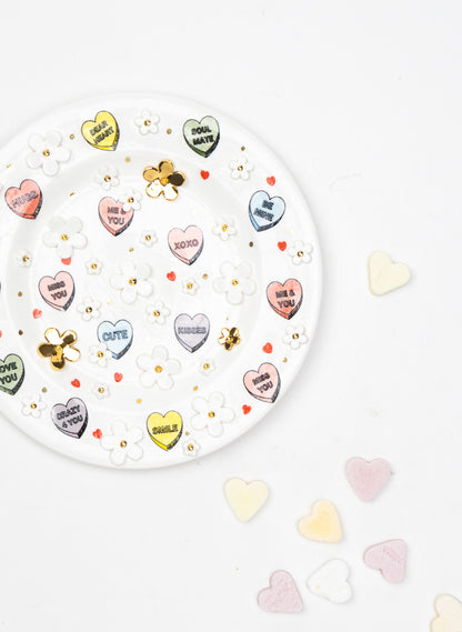 Small Round Flower Wall Plate