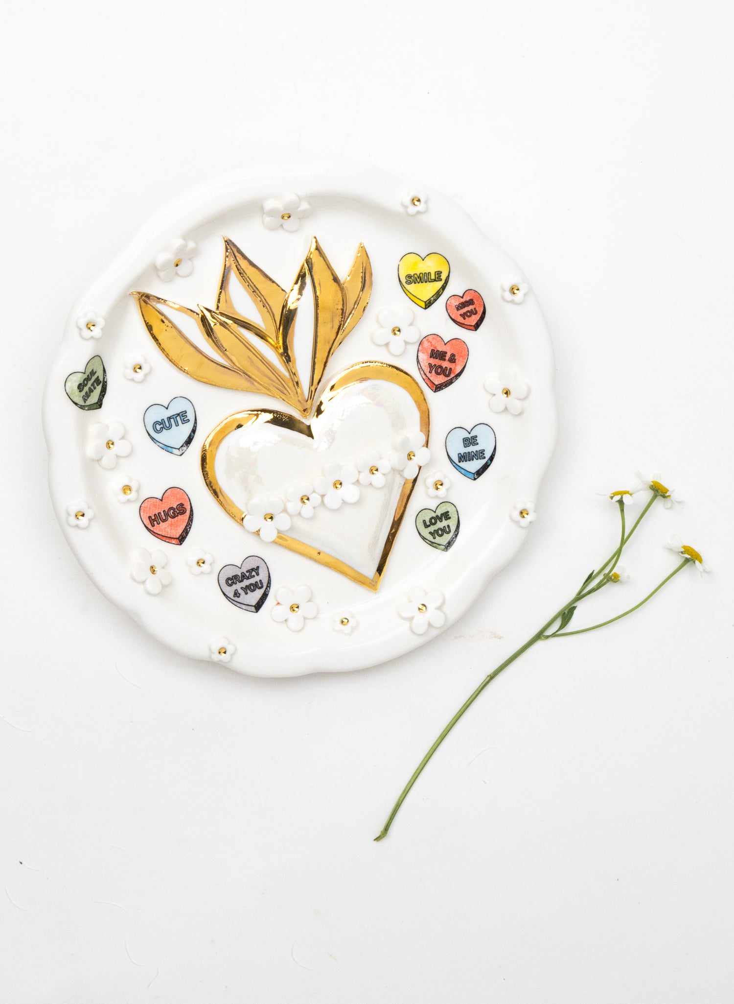 Small Round Sacred Heart Wall Plate