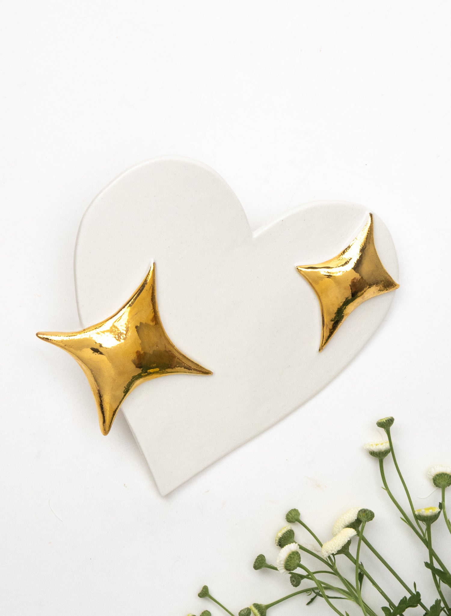 Emoji Wall Heart with Golden Stars