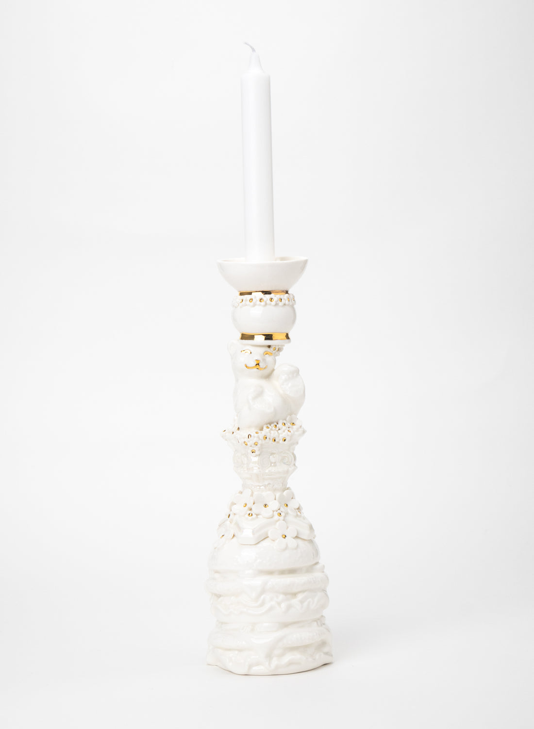 Polar Bear on a Burger Candlestick