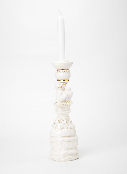 Polar Bear on a Burger Candlestick