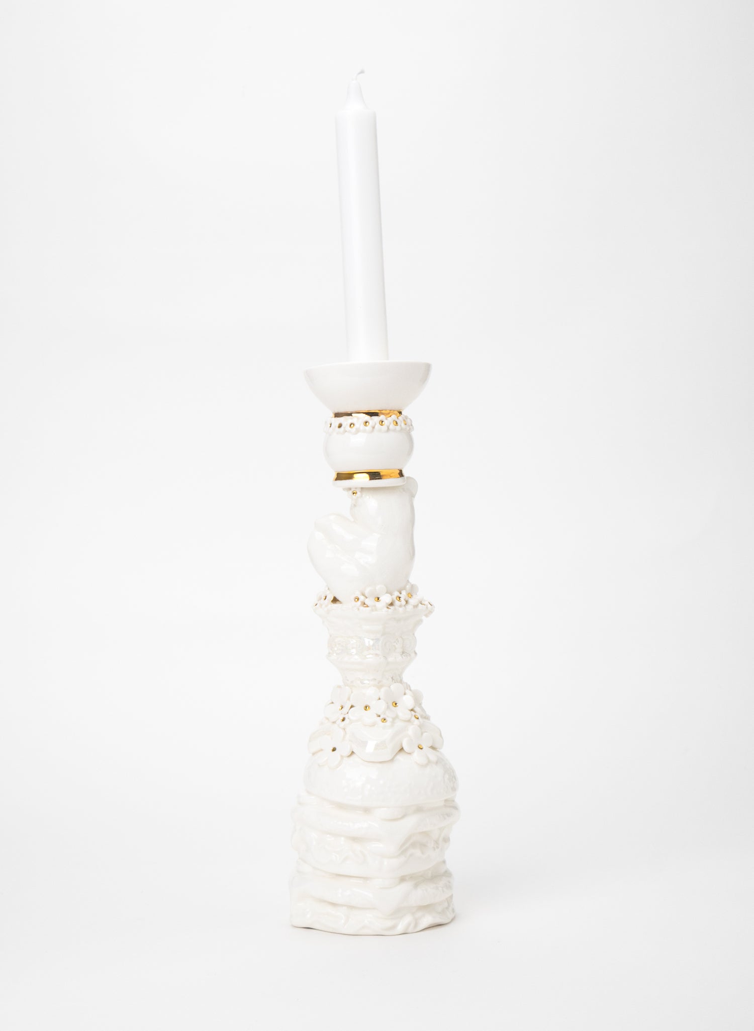 Polar Bear on a Burger Candlestick