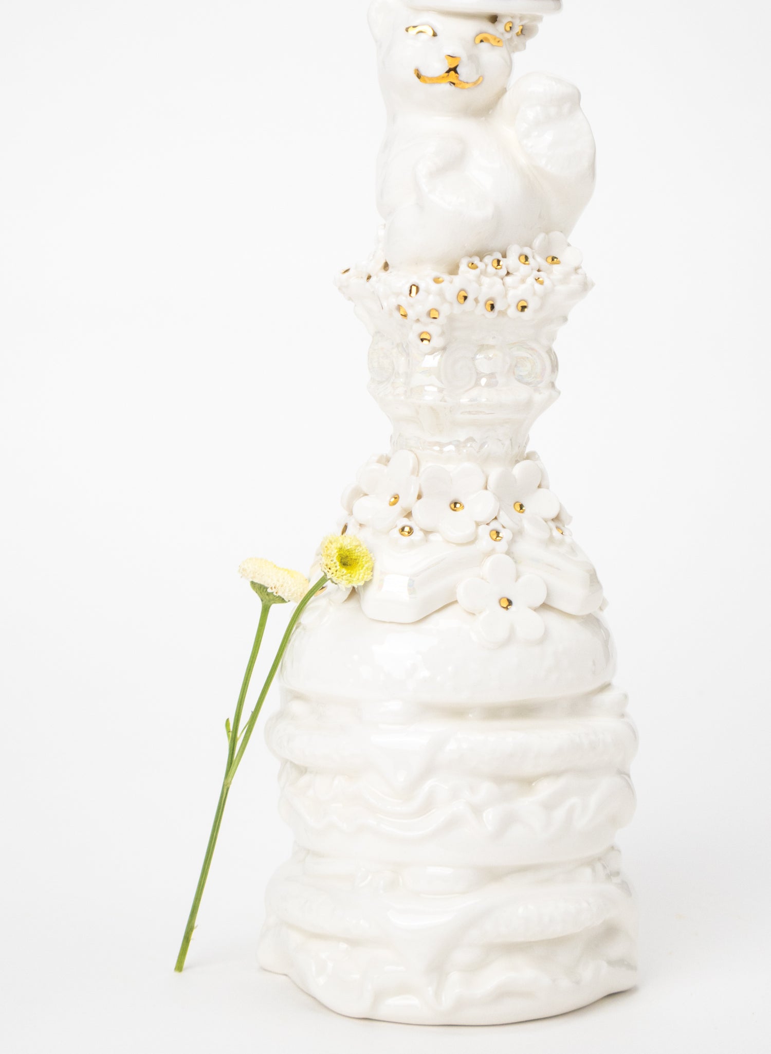 Polar Bear on a Burger Candlestick