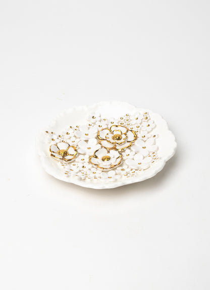 Small Round Flower Wall Plate