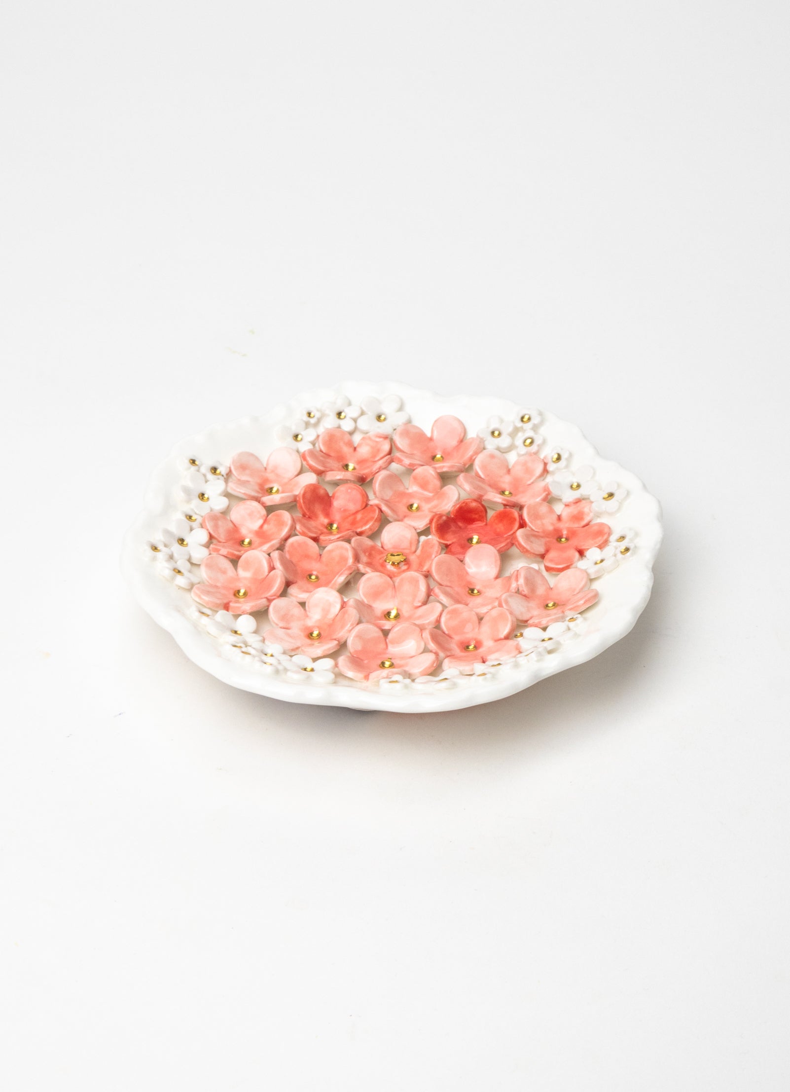 Small Round Flower Wall Plate