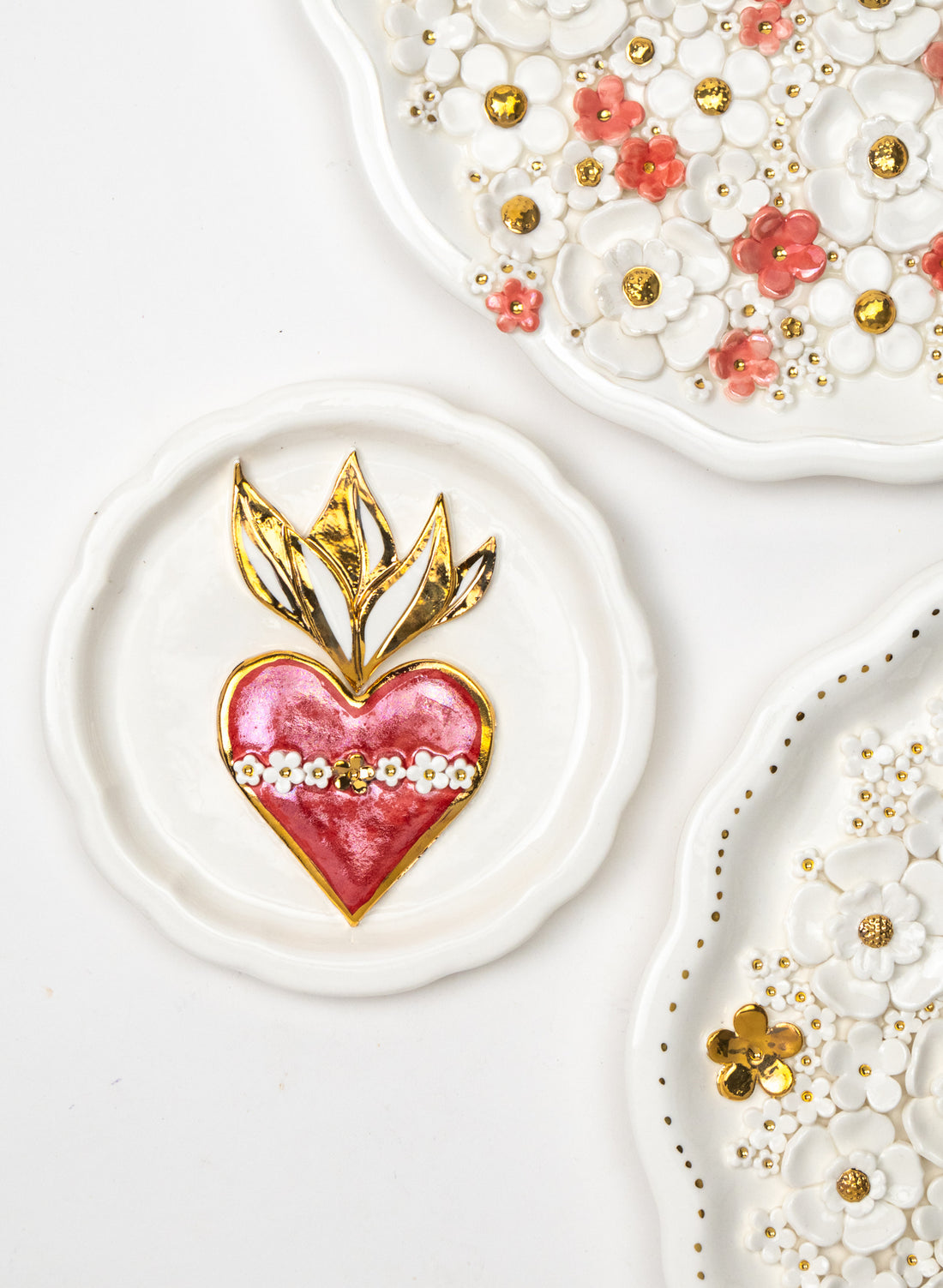 Small Round Sacred Heart Wall Plate