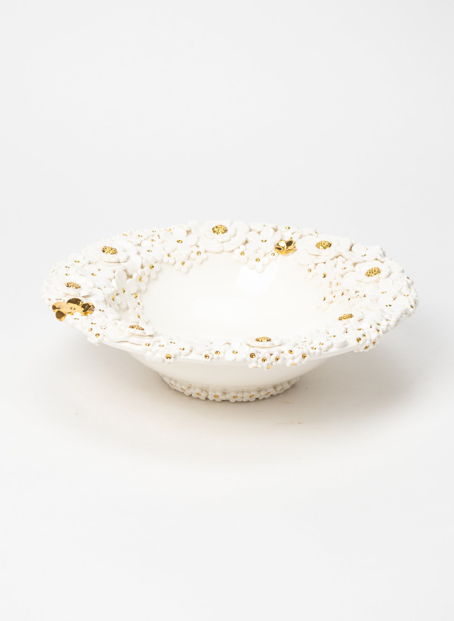 Large Round Flower Bowl