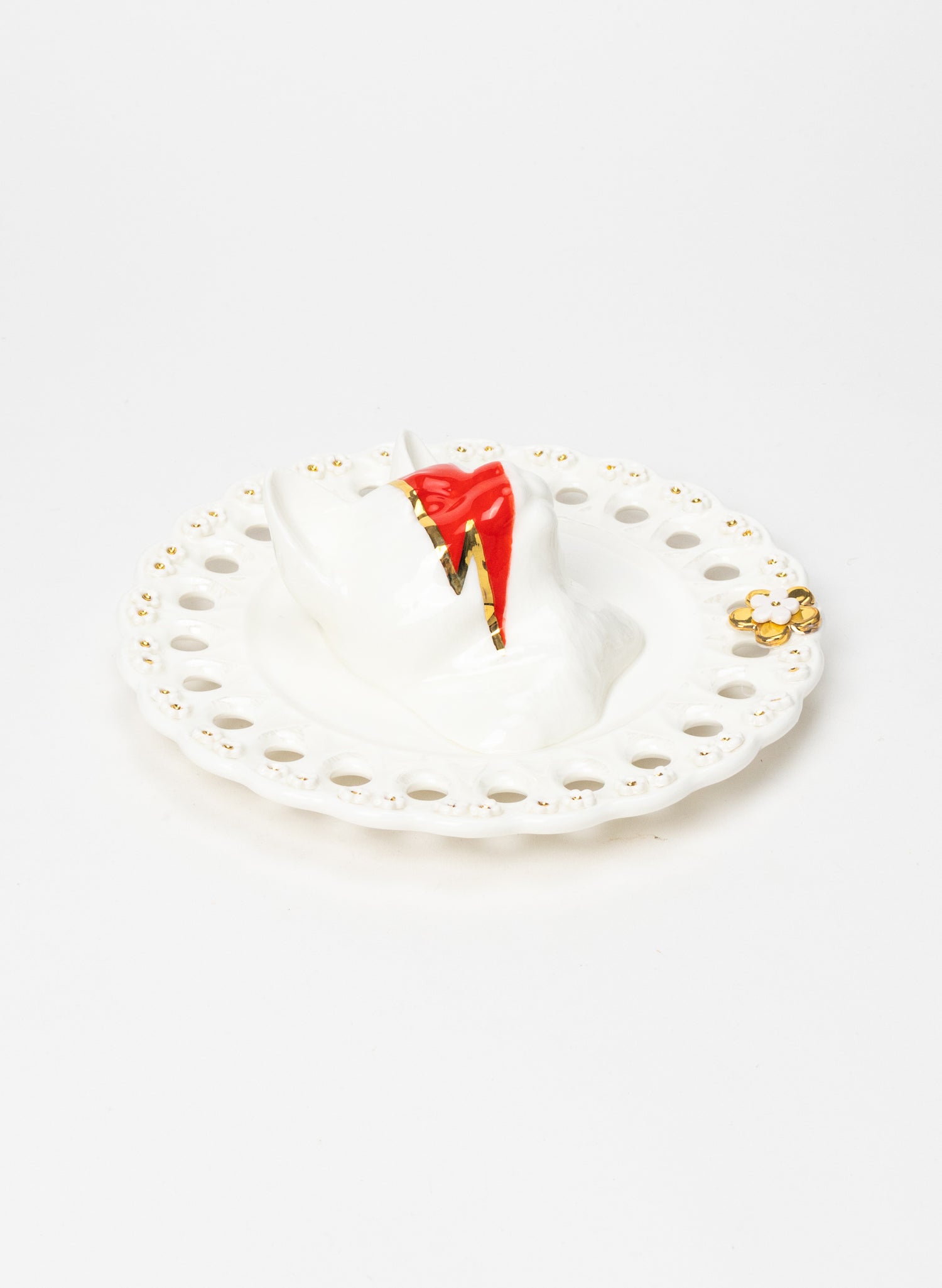 Round Ziggy Stardust Cat Wall Plate