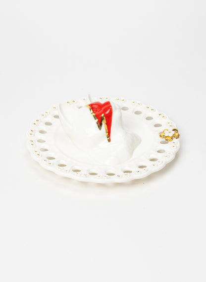 Round Ziggy Stardust Cat Wall Plate